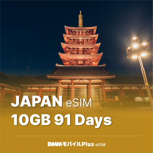 日本eSIM 91日間 10GB